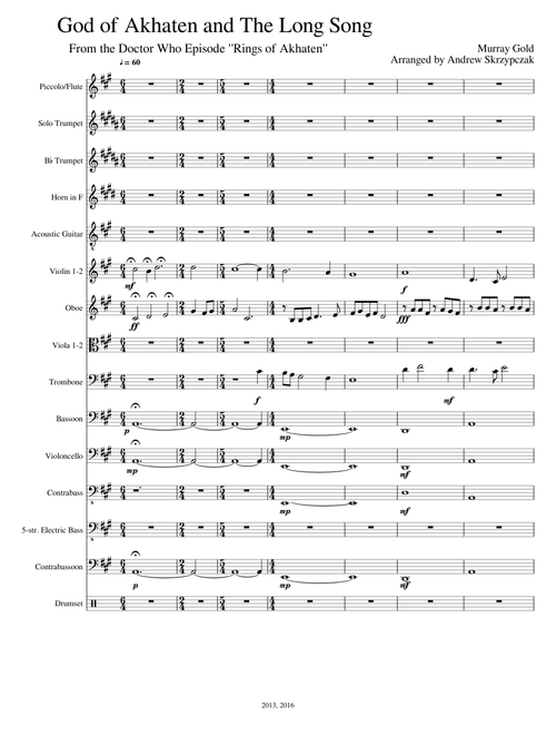 Rings of Akhaten Arrangement: "God of Akhaten and the Long Song"
