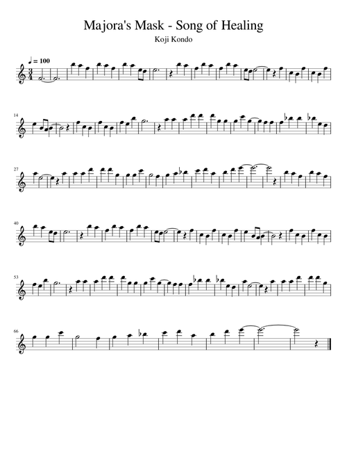 The Legend of Zelda - Song of Healing