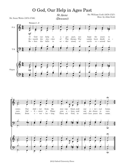 O God, Our Help In Ages Past – Isaac Watts