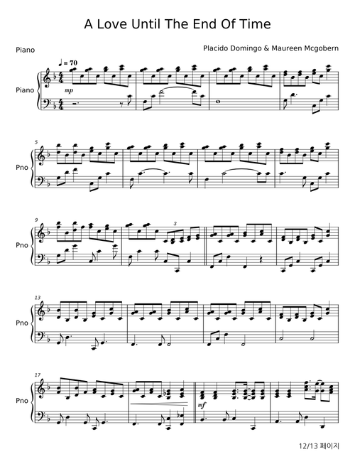 A Love Until The End Of Time - Placido Domingo
