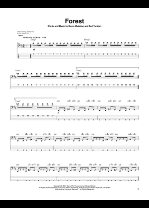 Play Official version of Prison song sheet music by System of a Down for Guitar Bass guitar MuseScore