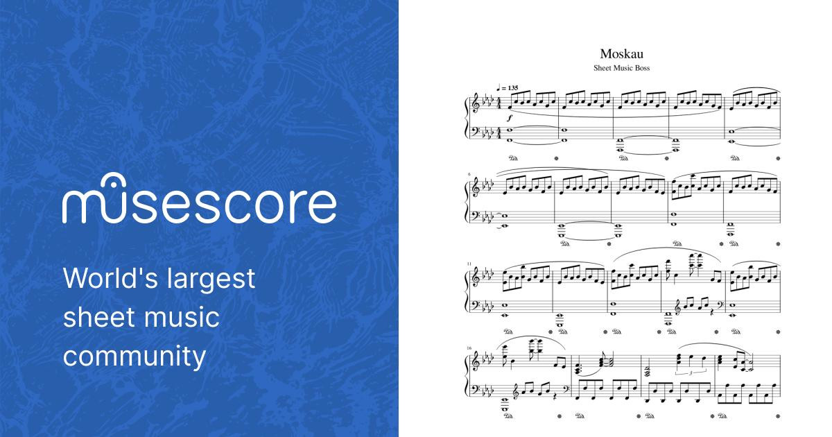 Moskau Sheet music for Piano (Solo) | Musescore.com