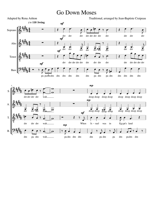 Go Down, Moses - Misc Traditional