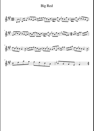 Go Big Red Sheet Music for Saxophone alto (Solo) | MuseScore.com