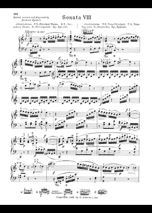 【MOZART】 Sonata No. 1, 1st Movement K. 279 Sheet Music for Piano (Solo