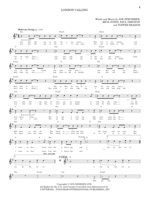 London Calling - The Clash (School of Rock - Vocals)