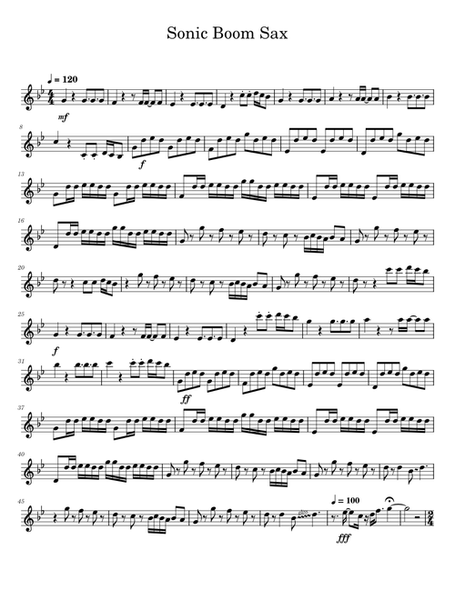 Sonic Boom Sax