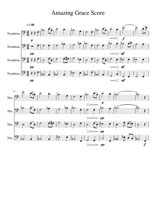 Amazing Grace Trombone Quartet