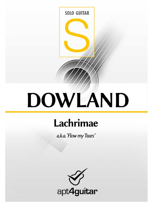 Lachrimae (Arr. Roberto García) - John Dowland (Solo Guitar)