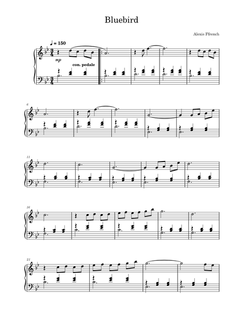Bluebird – Alexis Ffrench