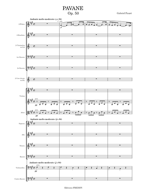 Pavane, Op.50 - Gabriel fauré