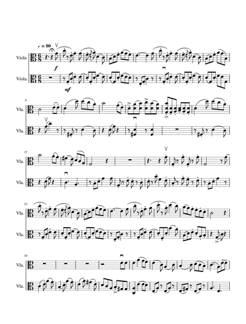 Concerto No. 2 3rd Movement Duet