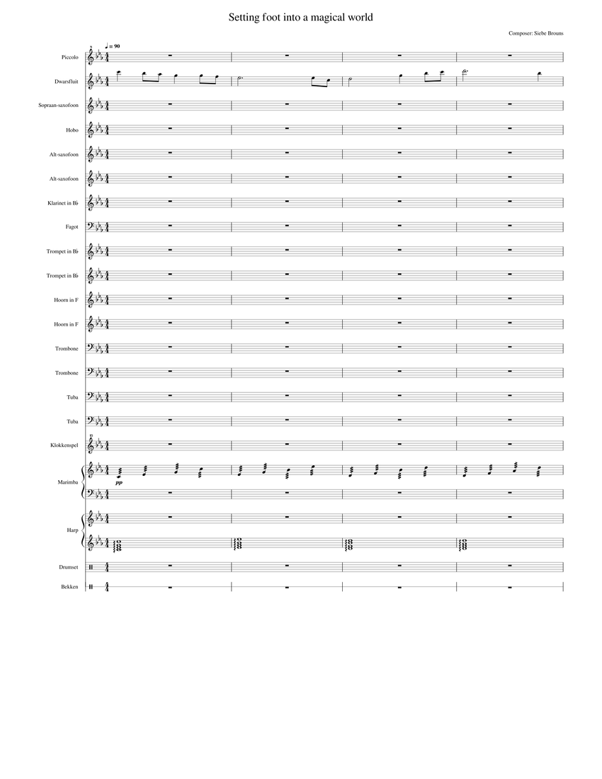 Setting Foot Into A Magical World Sheet Music For Trombone Tuba Flute setting-foot-into-a-magical-world-sheet-music-for-trombone-tuba-flute