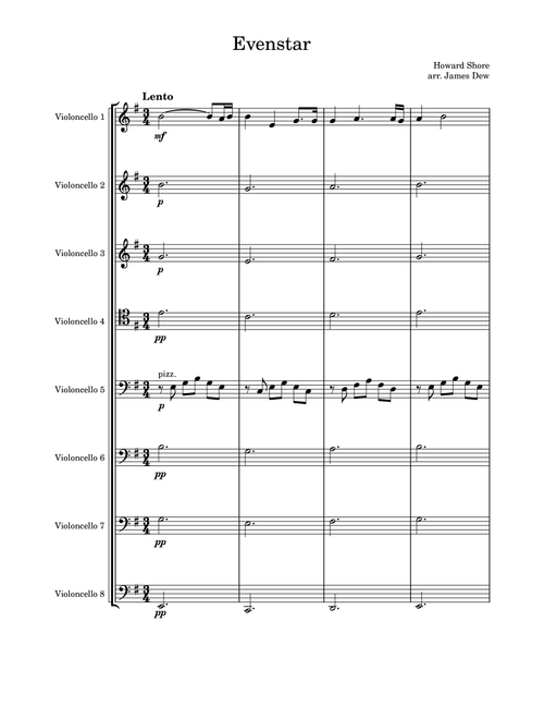 Evenstar, Part 1 (Arr. James Dew) - Howard Leslie Shore (String Ensemble)