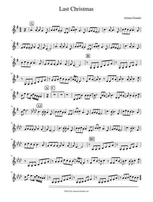 Last Christmas  Ariana Grande violin solo