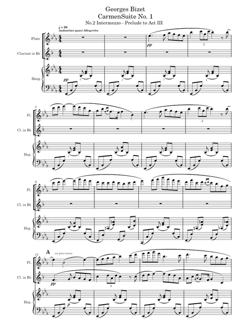 Intermezzo from Carmen Act III – Georges Bizet
