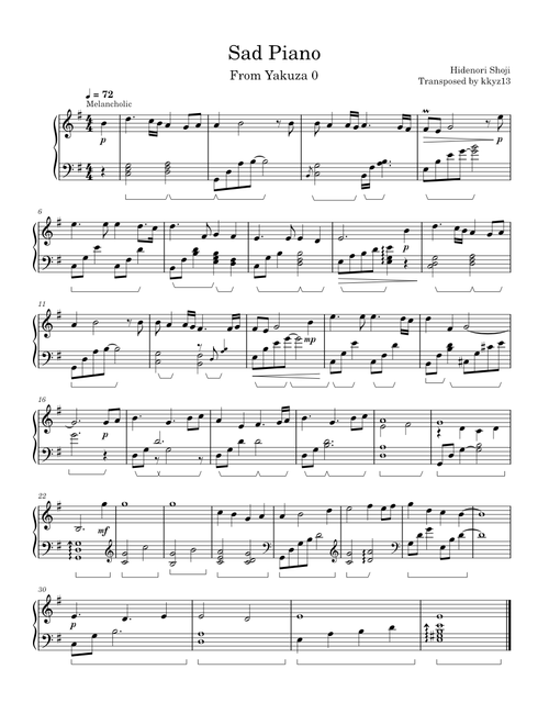 kkyz13 | Free sheet music | Download PDF or print on MuseScore.com
