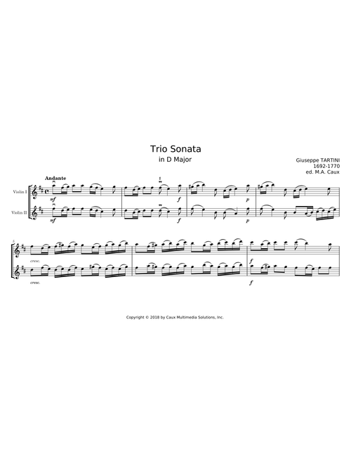 Trio Sonata - Giuseppe Tartini
