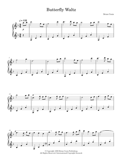 Butterfly Waltz - Brian Crain (Piano Solo)
