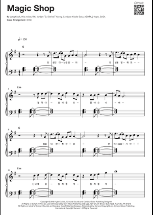 BTS - Magic Shop Sheet Music for Piano (Solo) | MuseScore.com