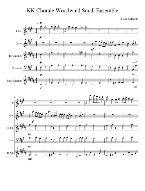 KK Chorale Woodwind Small Ensemble