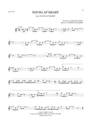 Young At Heart Sheet Music with Chords for Accordion (Piano Trio