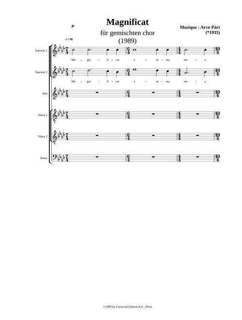 Magnificat - Arvo Part