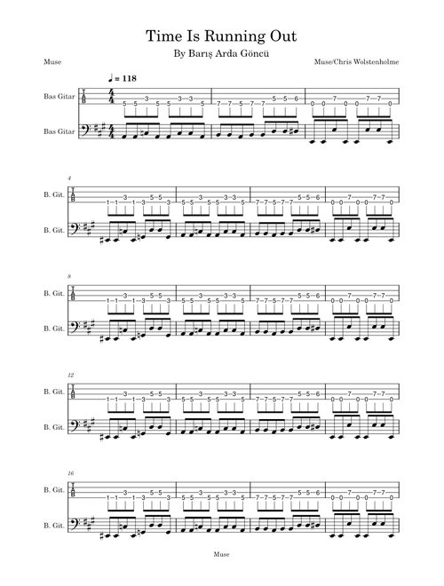 Time is running out – Muse Time Is Running Out