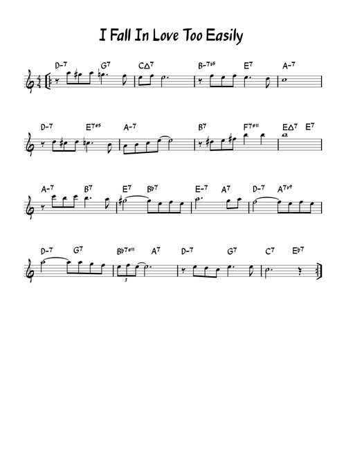 I fall in love too easily – Chet Baker I Fall In Love Too Easily