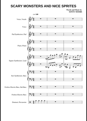Free Scary Monsters And Nice Sprites by Skrillex sheet music | Download PDF  or print on MuseScore.com