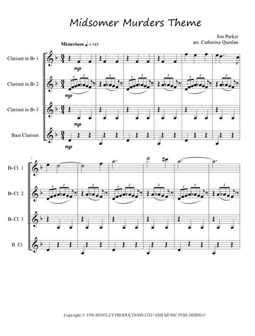 Midsomer Murders (main Title/cues) (Arr. Catherine Quinlan) - Jim Parker (Woodwind Ensemble)
