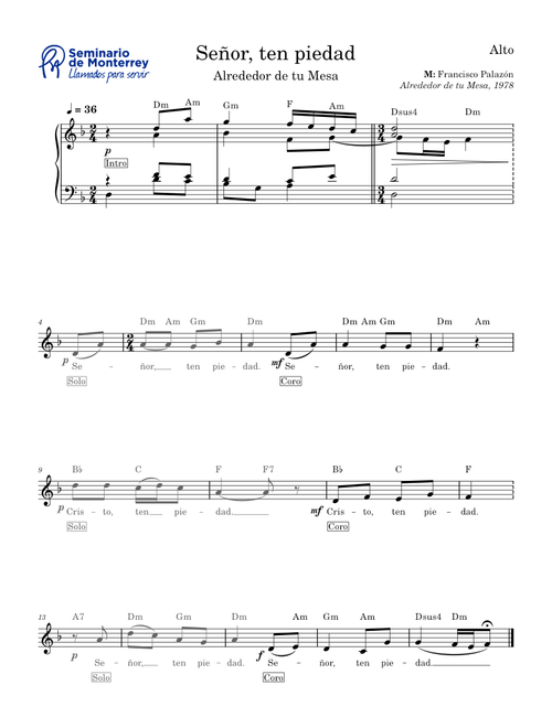 Piedad Palazón (Alrededor de tu Mesa) - Alto