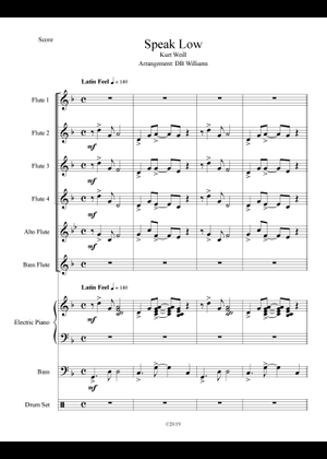 ビッグバンド楽譜「SPEAK LOW」TOM KUBIS ビッグバンド楽譜「SPEAK LOW」TOM KUBIS - メルカリ