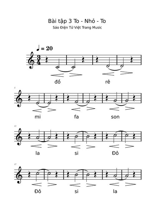 Bài 6 Luyện Hơi Sáo Điện Tử Việt Trang Music