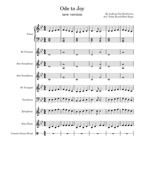 Ode To Joy – Ludwig van Beethoven Ode to Joy new version for Dayton STEM Band
