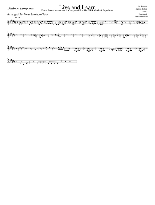 Live and Learn(Bari-Sax)