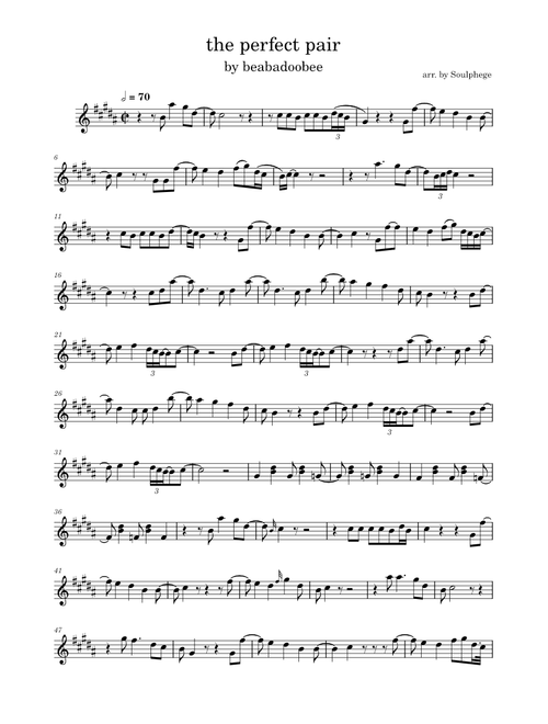 the perfect pair – beabadoobee (Flute Solo)