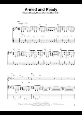 Free Michael Schenker Group (MSG) sheet music | Download PDF or