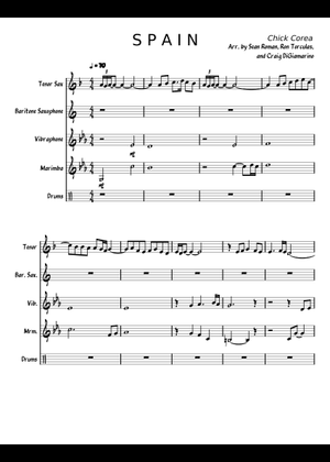 Spain(スペイン) - Chick Corea Sheet Music with Chords for Piano