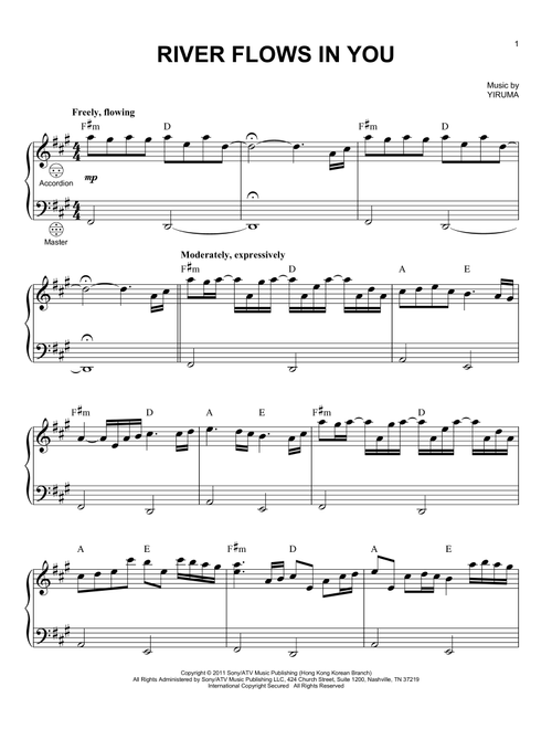 River Flows In You - Yiruma (Accordion)