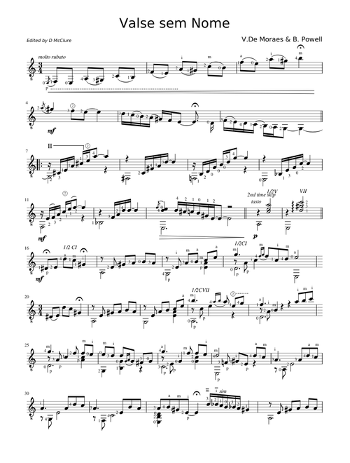 Valse Sem Nome – Baden Powell De Aquino