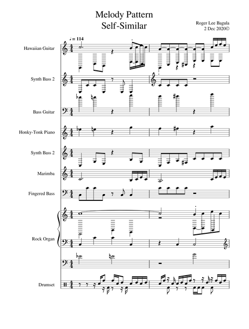 Melody Pattern self-similar