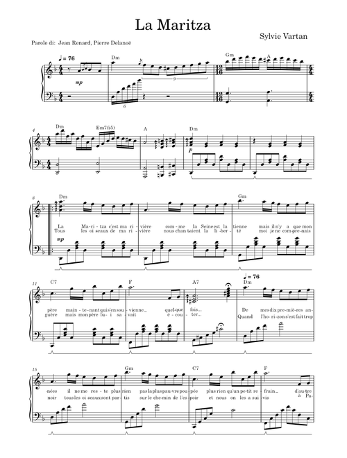 La Maritza – Sylvie Vartan