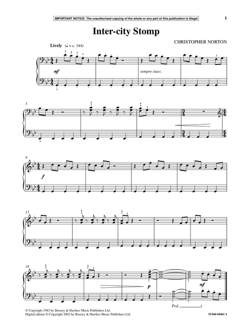 Inter-City Stomp - Christopher Norton (Piano Solo)
