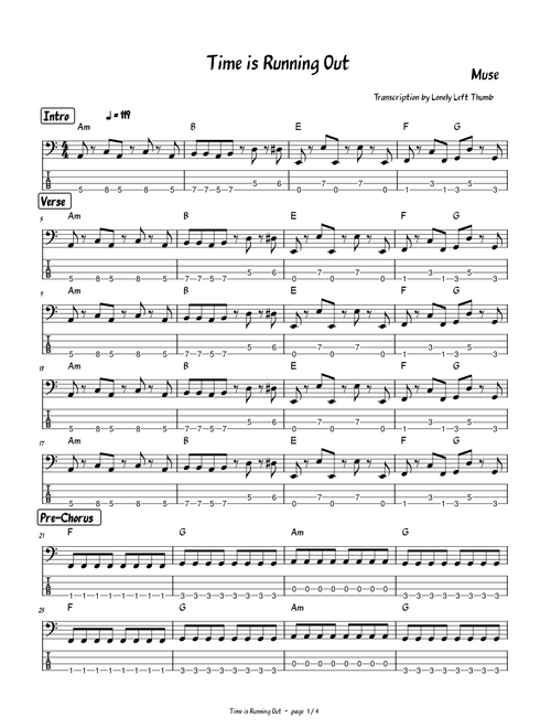 Time is Running Out by Muse