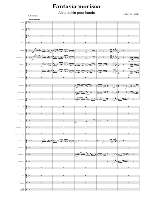 Fantasía morisca – Ruperto Chapí  (III- Serenata)