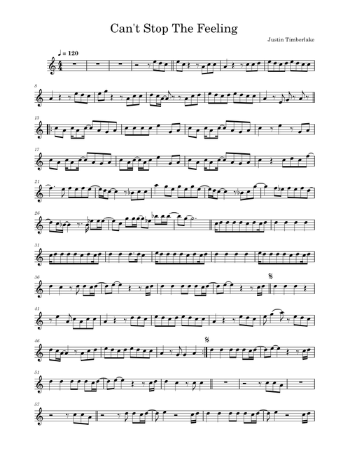 Can't Stop The Feeling – Justin Timberlake (Violin)