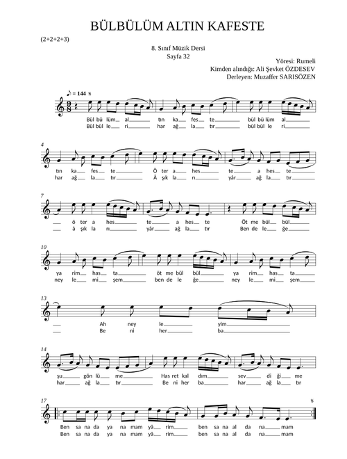 Sf.32 Bülbülüm Altın Kafeste.musicxml – erdemtemel.com