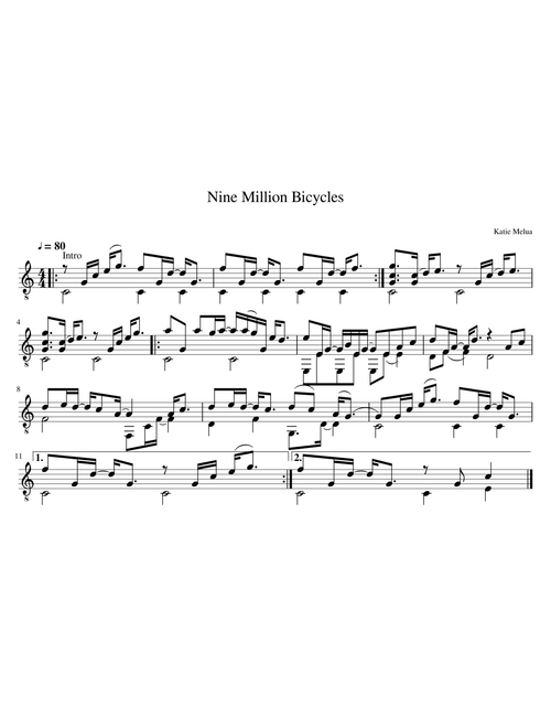 Katie Melua - Nine Million Bicycles