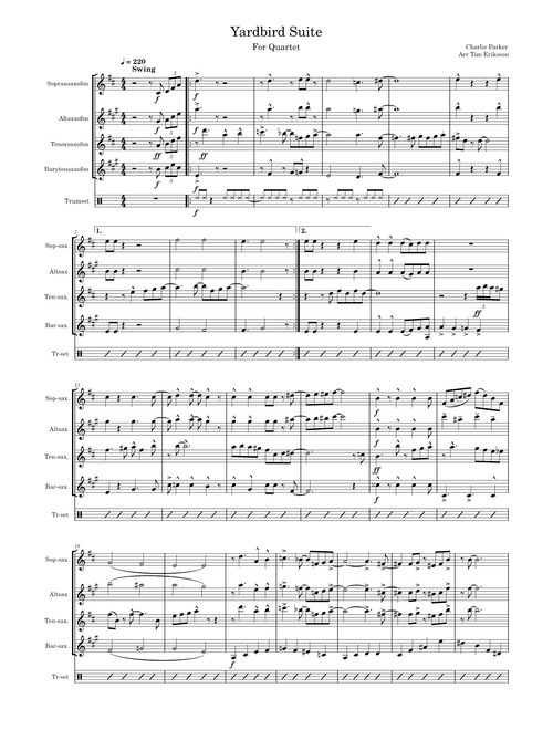 Yardbird suite – Charlie Parker Yardbird suite